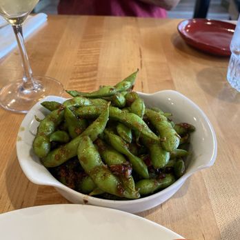 Luck Gai Cafe - $6 SPICY EDAMAME: love whatever sauce they put on this - Chicken Shop Near Me - Anaheim, California Luck Gai Cafe - $6 SPICY EDAMAME: love whatever sauce they put on this - Chicken Shop Near Me - Anaheim, California