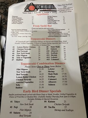 Menu photo 2 Ichibiri Dana Point, CA Menu photo 2 Ichibiri Dana Point, CA