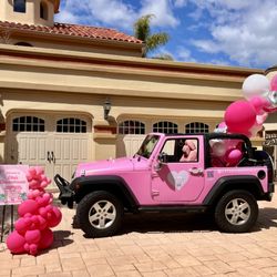 Pinkish Jeep LA - Rent us for your special event