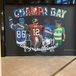 Really nice Tampa drawing in the mall. Really nice Tampa drawing in the mall.
