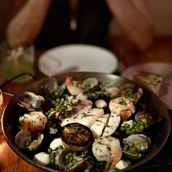 Loquita - Paella marisco using squid-inked rice! ($70) 9/2026 - Spanish Near Me - Santa Barbara, California Loquita - Paella marisco using squid-inked rice! ($70) 9/2026 - Spanish Near Me - Santa Barbara, California