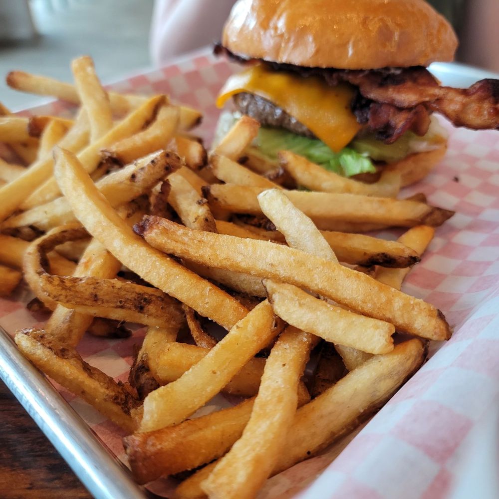 Burger 82 - Bacon cheeseburger and fries - Burgers Near Me - Allen, Texas Burger 82 - Bacon cheeseburger and fries - Burgers Near Me - Allen, Texas