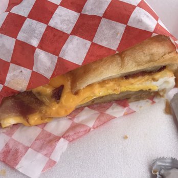 Antojitos - The second half of my delicious breakfast croissant with bacon! - Latin American Near Me - Burbank, California