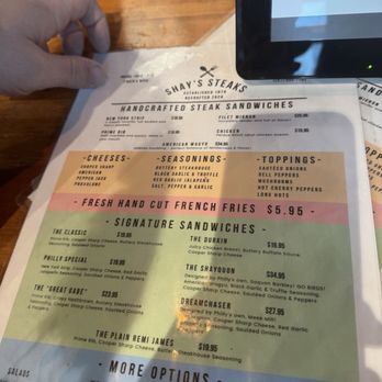 Shay's Steaks - Menu - Sandwiches Near Me - Philadelphia, Pennsylvania Shay's Steaks - Menu - Sandwiches Near Me - Philadelphia, Pennsylvania