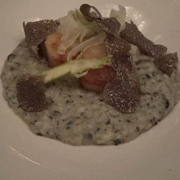 Scallops with Black Truffle Risotto