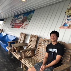 Mac's Dairy Bar - Seating area is shaded.