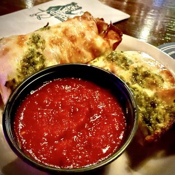 Lucky Dog Saloon - Garlic pesto pizza sticks. Excellent! - Hot Dogs Near Me - Dallas, Texas Lucky Dog Saloon - Garlic pesto pizza sticks. Excellent! - Hot Dogs Near Me - Dallas, Texas