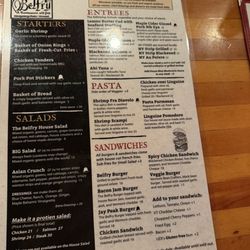 The Belfry - Menu 2.21.26