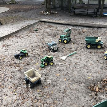 Hunsader Farms - Big sandbox area with lots of toys. - Farms Near Me - Bradenton, Florida