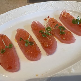 Bottiglia - Tuna crudo. 5/5 -- light, scrumptious, and packs a surprising punch from the Calabrian chilies! - Italian Near Me - Henderson, Nevada Bottiglia - Tuna crudo. 5/5 -- light, scrumptious, and packs a surprising punch from the Calabrian chilies! - Italian Near Me - Henderson, Nevada