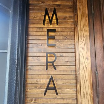 Mera  - Outside entrance signage - Mediterranean Near Me - Brooklyn, New York