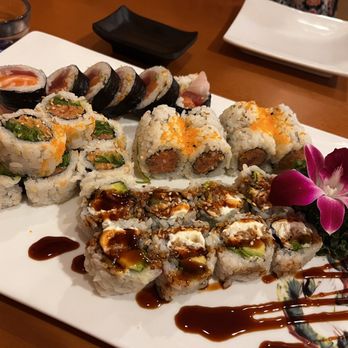 Sake House 2 - R6. Spicy Tuna Roll R13. Salmon Katsu Roll H12. Manhattan Roll H1. Tokyo Roll - Sushi Bars Near Me - Jacksonville, Florida