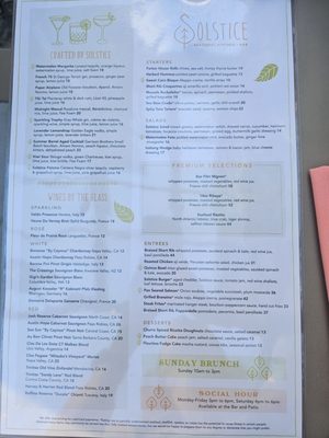 Menu photo 1 Solstice Irvine, CA Menu photo 1 Solstice Irvine, CA