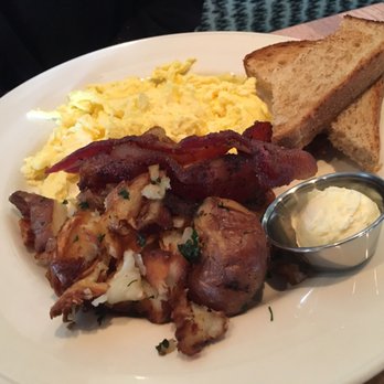 Caroline - Eggs your way, with bacon and breakfast potatoes (yum) - Bakeries Near Me - Austin, Texas
