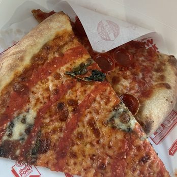 Prime Pizza - Margarita, slice and pepperoni slice. - Pizza Near Me - Santa Monica, California Prime Pizza - Margarita, slice and pepperoni slice. - Pizza Near Me - Santa Monica, California