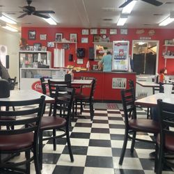 Jimmy's Famous Hot Dogs - The inside