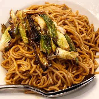 Hu's House - a plate of noodles and asparagus - Shanghainese Near Me - Albany, New York Hu's House - a plate of noodles and asparagus - Shanghainese Near Me - Albany, New York