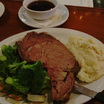 Jimmy's Pub & Restaurant - Typical Friday night prime rib I dare you to finish it so good all the vegetables are fresh. The sides are amazing. - Bars Near Me - Mansfield, Massachusetts