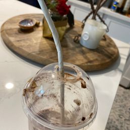 New paper straws! Do not work with Frapp! Very disappointed, manager said there was nothing they could do! New paper straws! Do not work with Frapp! Very disappointed, manager said there was nothing they could do!