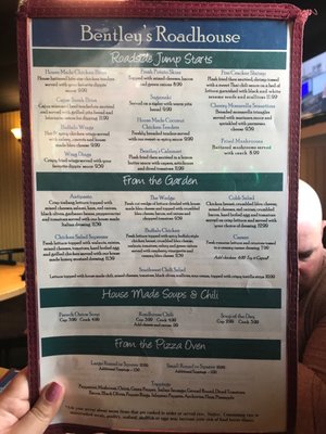 Menu photo 2 Bentley's Roadhouse Harrison Township, MI