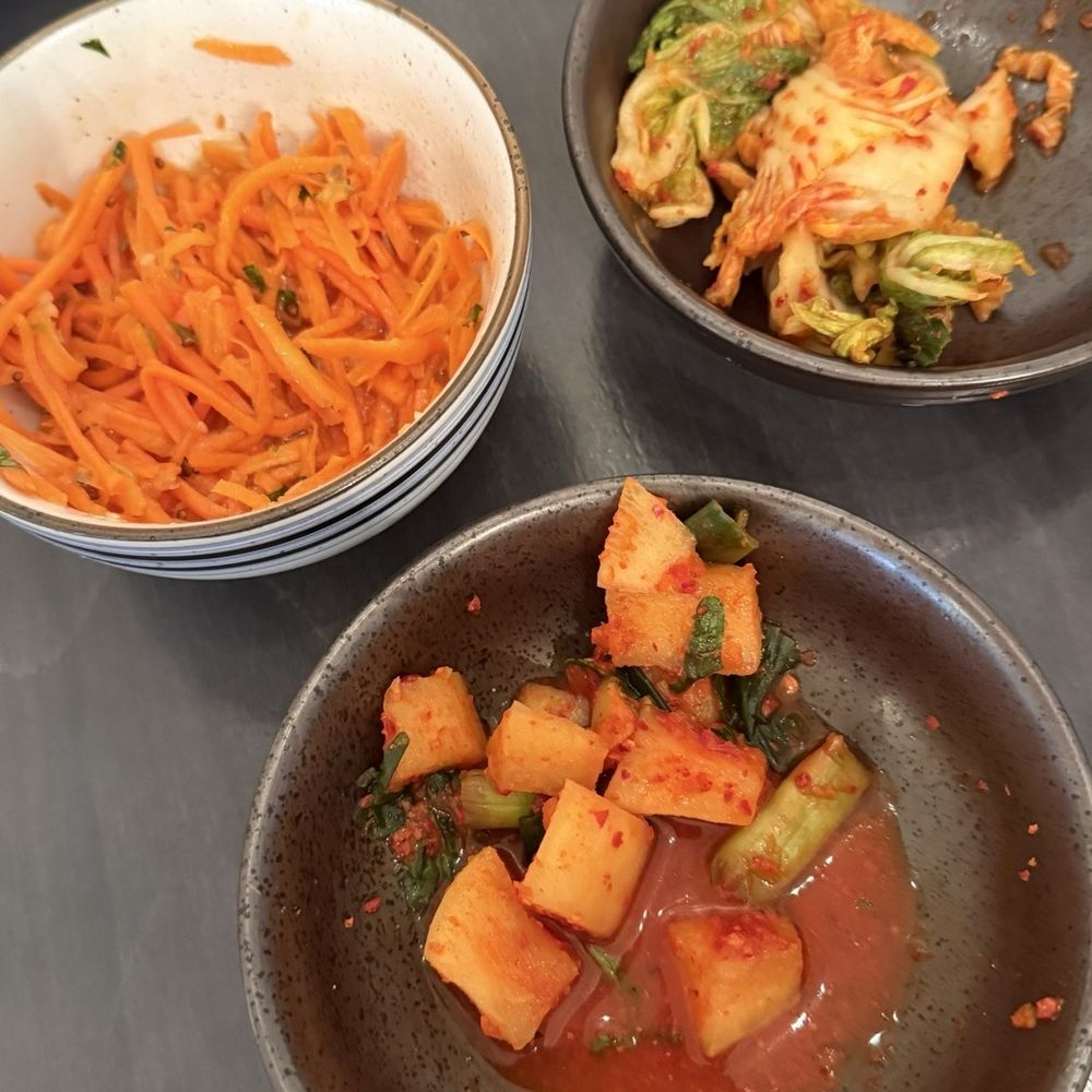 Miss Kim - Radish kimchi, nappa cabbage kimchi, and carrots - Korean Near Me - Ann Arbor, Michigan Miss Kim - Radish kimchi, nappa cabbage kimchi, and carrots - Korean Near Me - Ann Arbor, Michigan