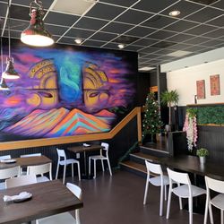 Inka Peruvian Grill - Inside - Beautiful art murals