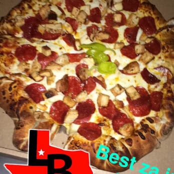 Capital Pizza - Chicken pepperoni with mango habanero sauce (best pizza ever) - Pizza Near Me - Lubbock, Texas