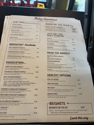 Menu photo 1 Ruby Sunshine Franklin Franklin, TN