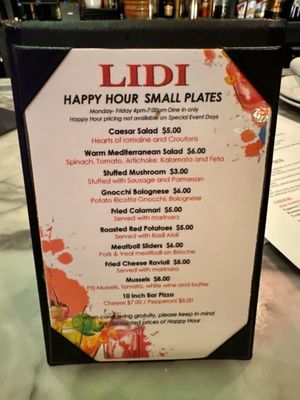Menu photo 1 Ristorante LIDI Daniel Island, SC Menu photo 1 Ristorante LIDI Daniel Island, SC