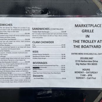 The Trolley @ the Boatyard - Menu - Food Trucks Near Me - Gig Harbor, Washington The Trolley @ the Boatyard - Menu - Food Trucks Near Me - Gig Harbor, Washington