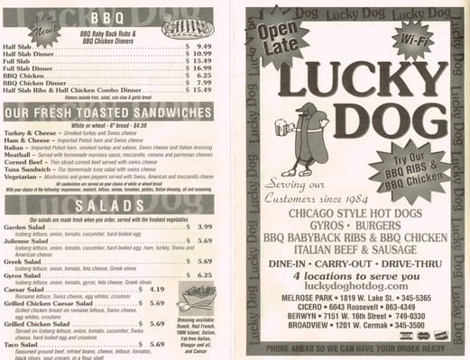 Menu photo 3 The Lucky Dog Broadview, IL