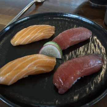Fúdo - Salmon and Tuna- salmon wasn't fabulous but the tuna was very good - Asian Fusion Near Me - Chamblee, Georgia