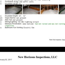 New Horizons Inspections