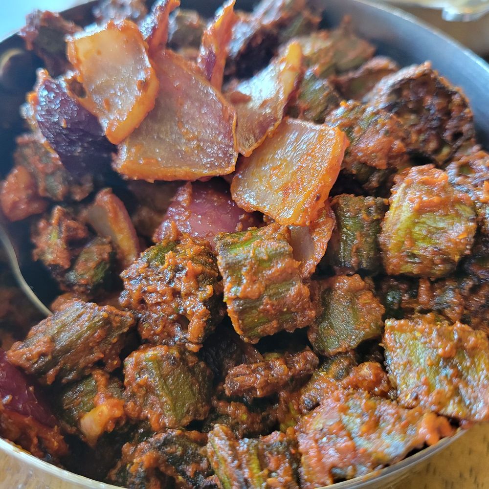India Palace - Bhindi Masala - Vegan. - Indian Near Me - Alameda, California