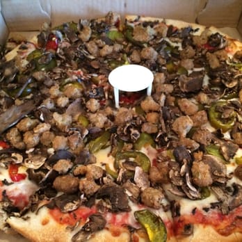 John's Pizza & Subs - Sausage, mushrooms, hot peppers - Pizza Near Me - Tonawanda, New York