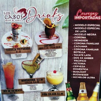 Los Cabos Bar & Grill - Crazy Cocktails Menu -2 - Mexican Near Me - Roswell, Georgia