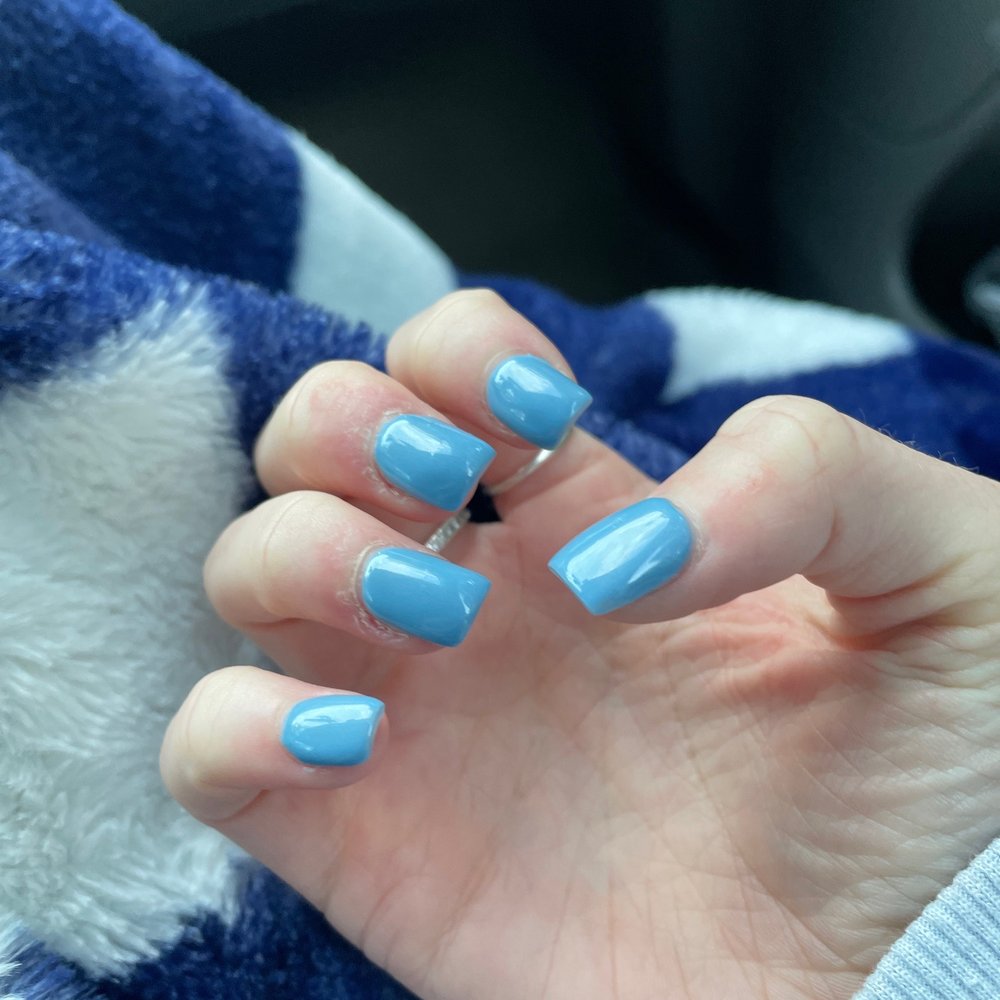 You can literally see where she pulled up my skin around my nails... You can literally see where she pulled up my skin around my nails...