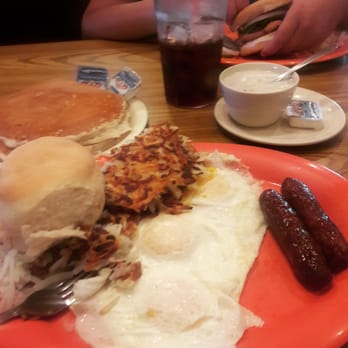 The Place - Hungry Man Special with pancakes and biscuits and gravy! - Breakfast & Brunch Near Me - Glendale, Arizona