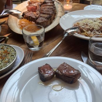 Sofia - porterhouse seafood tower for two guest, pappardelle, creamed spinach - Steakhouses Near Me - Englewood, New Jersey