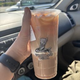 taro black tea oat latte taro black tea oat latte