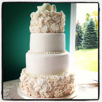 Kimberlys Cakes - Romantic ruffled cake. - Desserts Near Me Kimberlys Cakes - Romantic ruffled cake. - Desserts Near Me