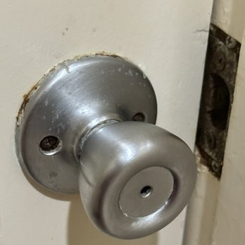 Castle Kaha Lani Resort - Corroded door handle and hinge - Resorts Near Me - Kapaa, Hawaii