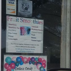 Jazzee Java - Drive through window - all flavors of smoothies