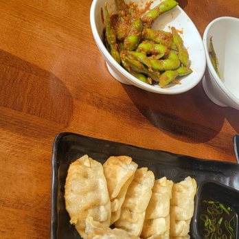 Yakumi Sushi - Gyoza edamame and shrimp tempura - Japanese Near Me - Poway, California