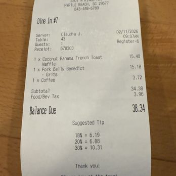 Johnny D's Waffles and Benedicts, Myrtle Beach - Breakfast & Brunch Near Me - Myrtle Beach, South Carolina