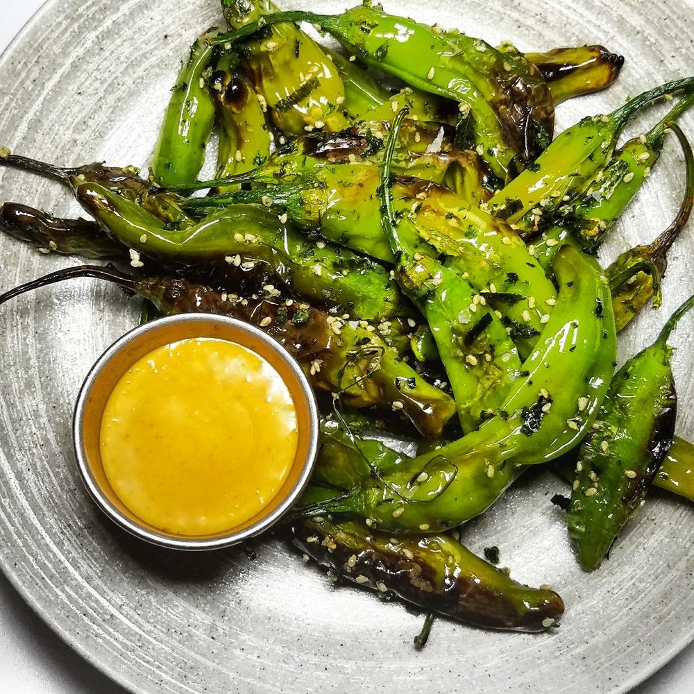 Copperhill - Blistered shishito peppers - New American Near Me - Williston Park, New York Copperhill - Blistered shishito peppers - New American Near Me - Williston Park, New York