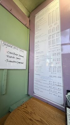 Menu photo 1 Coffee Heaven Cave Junction, OR