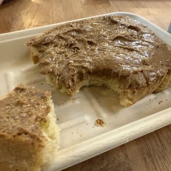 Chocolate Fish Coffee Roasters - Almond butter bread with EVOO - Coffee & Tea Near Me - Sacramento, California