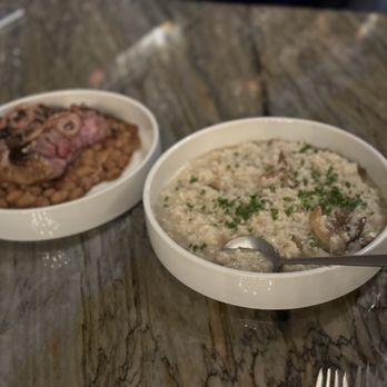 Claywood - Risotto and pork chop - Southern Near Me - Hendersonville, North Carolina