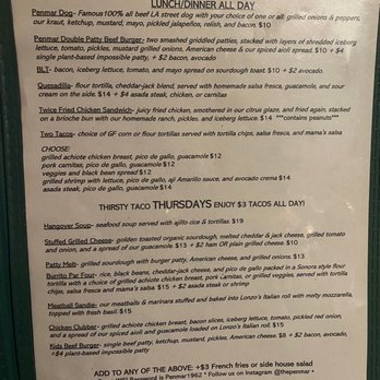 The Penmar - Menu - American Near Me - Venice, California